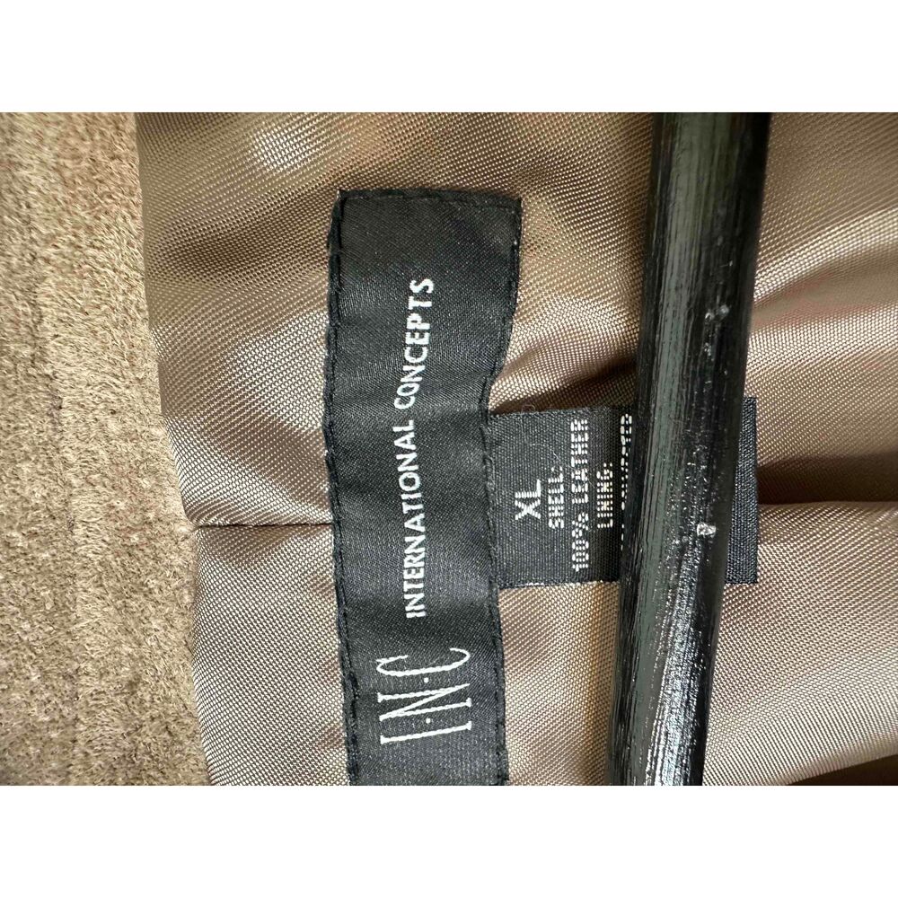 INC International Concepts Tan Ruffled Jacket - Picture 3 of 12